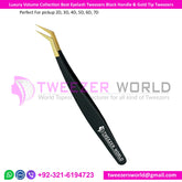 Luxury Volume Collection Best Eyelash Tweezer Black Handle & Gold Tip